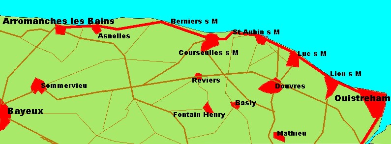 Fahrt nach Arromanches