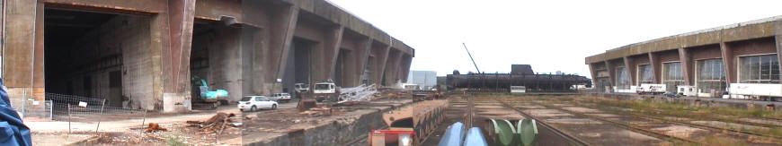 die Fahrb�hne f�r die U-Boote