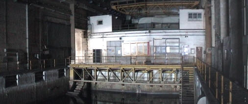 der hintere Teil des Beckens