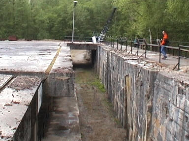 Wenn es fertig geworden w�re w�rden hier die V-2 angeliefert werden