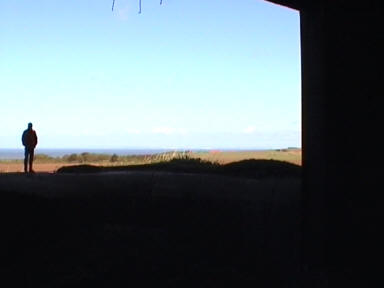 Steffen vor der Turm�ffnung